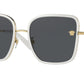 Versace VE2247D Square Sunglasses  147187-White 57-145-19 - Color Map White