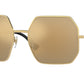 Versace VE2248 Irregular Sunglasses  10027P-Gold 58-145-19 - Color Map Gold