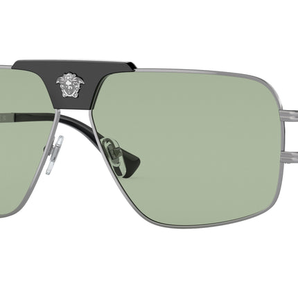 Versace VE2251 Pillow Sunglasses  1001/2-Gunmetal 63-145-12 - Color Map Grey