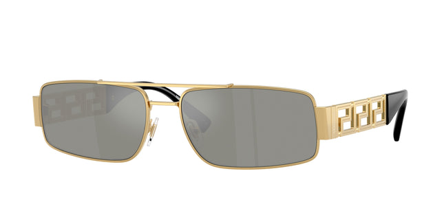 Versace VE2257 Rectangle Sunglasses  100230-Gold 60-145-16 - Color Map Gold