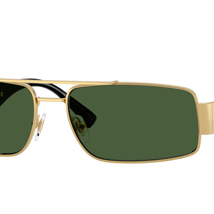 Versace VE2257 Rectangle Sunglasses  100271-Gold 60-145-16 - Color Map Gold