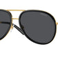 Versace VE2260 Pilot Sunglasses  100287-Black 60-140-16 - Color Map Black