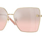 Versace VE2270D Square Sunglasses  12527E-Pale Gold 63-145-15 - Color Map Gold