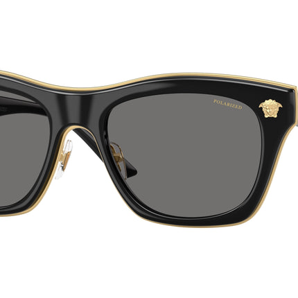 Versace VE2272 Square Sunglasses  GB1/81-Black 53-145-18 - Color Map Black