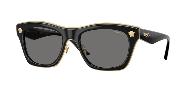 Versace VE2272 Square Sunglasses  GB1/81-Black 53-145-18 - Color Map Black