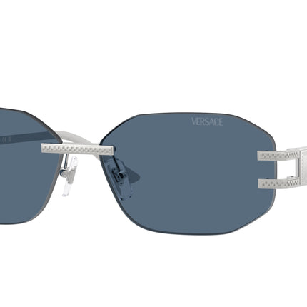 Versace VE2274 Irregular Sunglasses  100080-Silver 58-140-13 - Color Map Silver