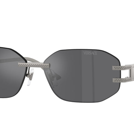 Versace VE2274 Irregular Sunglasses  10016G-Gunmetal 58-140-13 - Color Map Grey