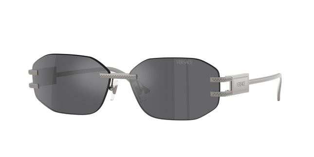Versace VE2274 Irregular Sunglasses  10016G-Gunmetal 58-140-13 - Color Map Grey