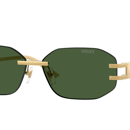 Versace VE2274 Irregular Sunglasses  100271-Gold 58-140-13 - Color Map Gold