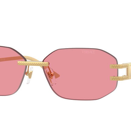 Versace VE2274 Irregular Sunglasses  100284-Gold 58-140-13 - Color Map Gold