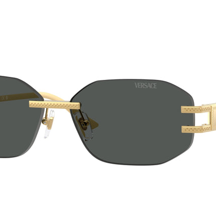 Versace VE2274 Irregular Sunglasses  100287-Gold 58-140-13 - Color Map Gold