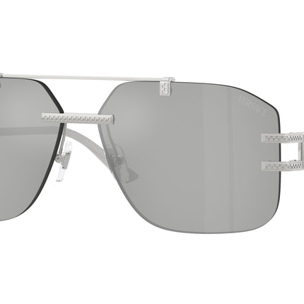 Versace VE2275 Square Sunglasses  10008V-Silver 60-140-13 - Color Map Silver