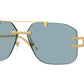 Versace VE2275 Irregular Sunglasses  100280-Gold 60-140-13 - Color Map Gold