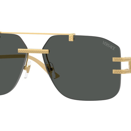 Versace VE2275 Square Sunglasses  100287-Gold 60-140-13 - Color Map Gold