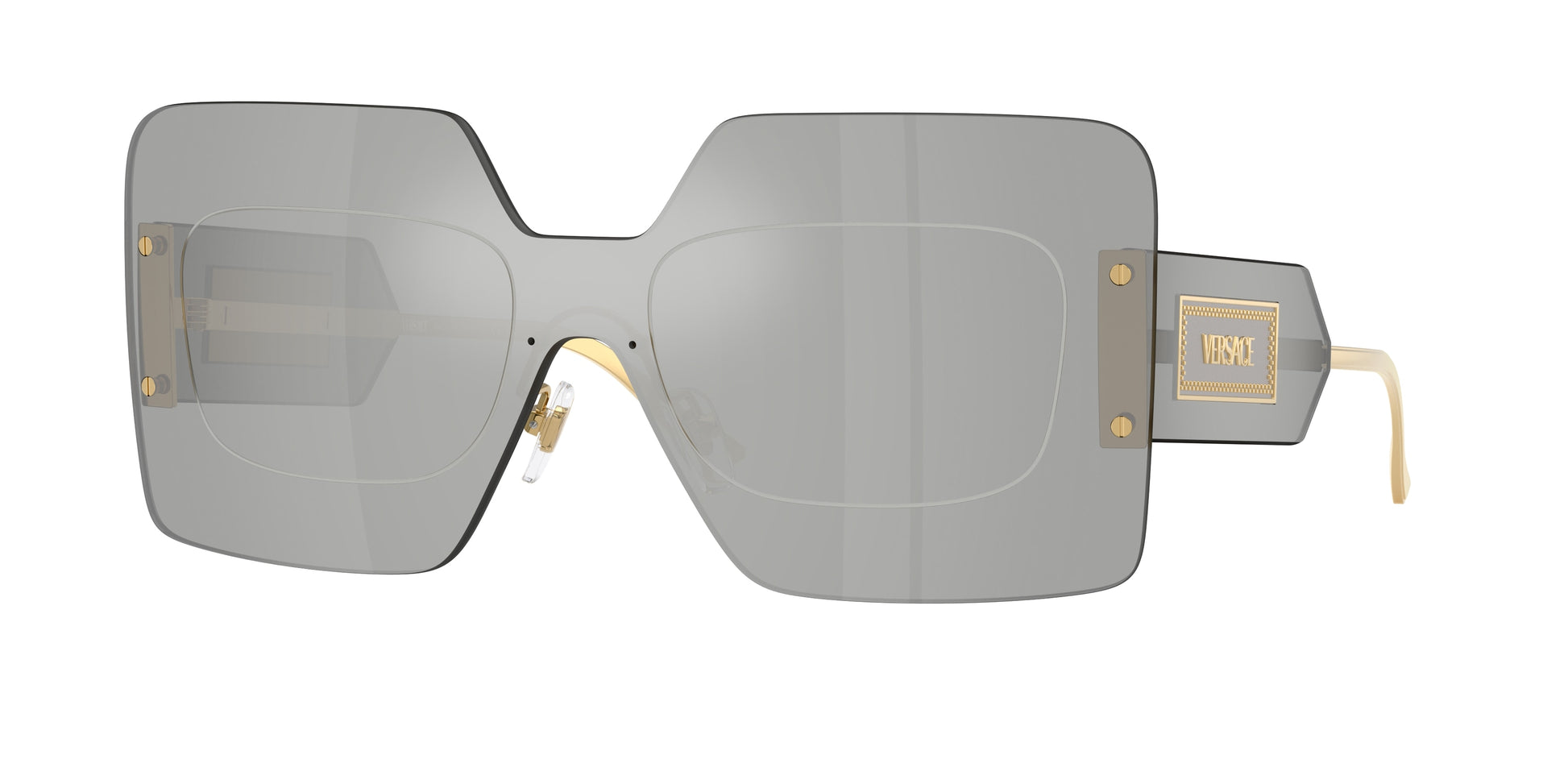 Versace VE2277 Square Sunglasses  10018V-Mirror Silver 0-140-142 - Color Map Silver