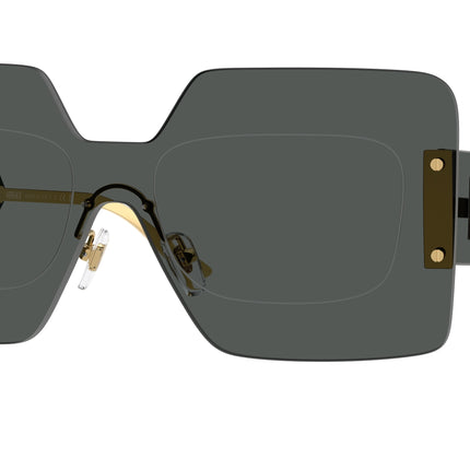 Versace VE2277 Square Sunglasses  100287-Dark Grey 0-140-142 - Color Map Grey