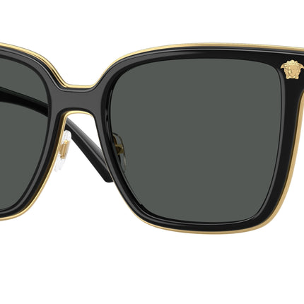Versace VE2278D Butterfly Sunglasses  GB1/87-Black 58-150-19 - Color Map Black