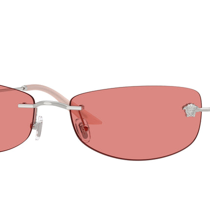 Versace VE2279 Irregular Sunglasses  100084-Silver 60-135-18 - Color Map Silver