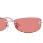 Versace VE2279 Rectangle Sunglasses  100084-Silver 60-135-18 - Color Map Silver