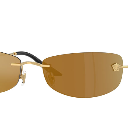 Versace VE2279 Irregular Sunglasses  10027I-Gold 60-135-18 - Color Map Gold