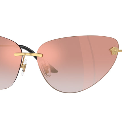 Versace VE2281 Cat Eye Sunglasses  10026F-Gold 64-135-13 - Color Map Gold