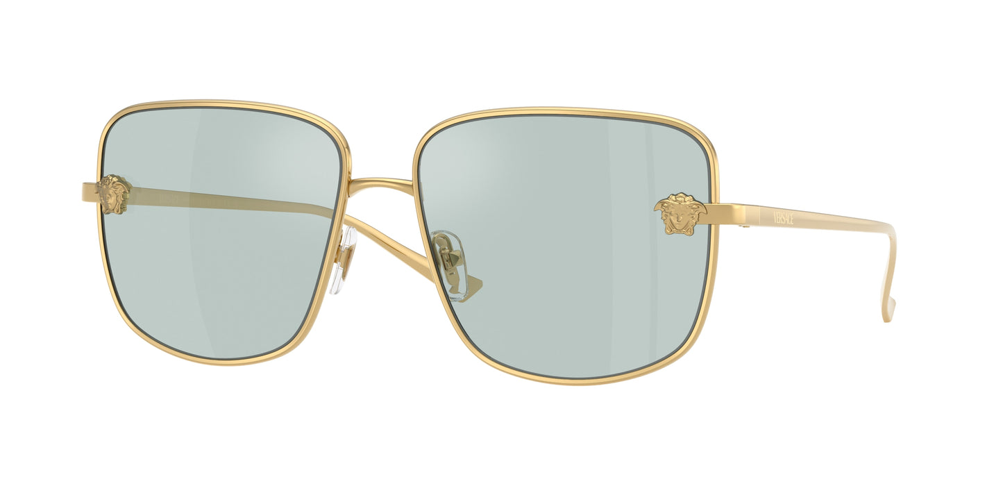 Versace VE2282 Square Sunglasses  10029C-Gold 59-140-15 - Color Map Gold