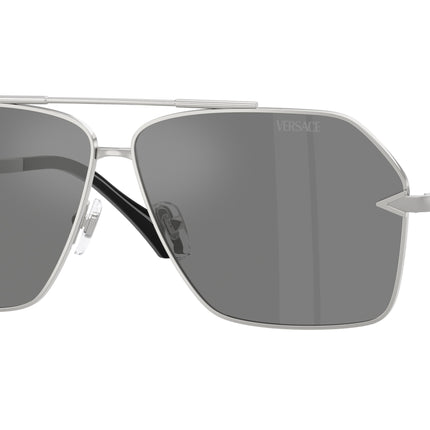 Versace VE2284 Square Sunglasses  10006G-Silver 63-140-10 - Color Map Silver