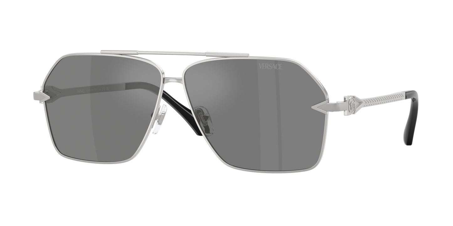 Versace VE2284 Square Sunglasses  10006G-Silver 63-140-10 - Color Map Silver