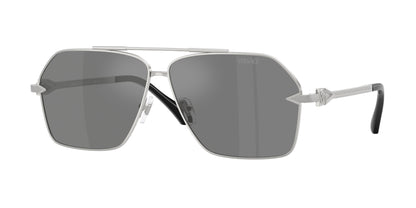 Versace VE2284 Square Sunglasses  10006G-Silver 63-140-10 - Color Map Silver