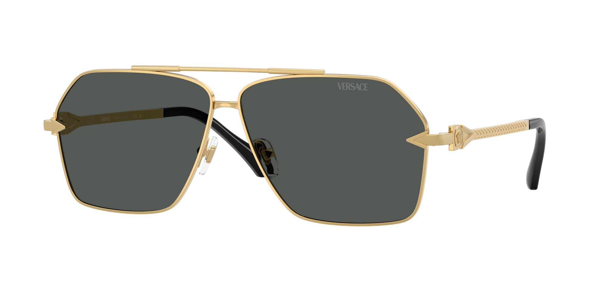Versace VE2284 Square Sunglasses  100287-Gold 63-140-10 - Color Map Gold