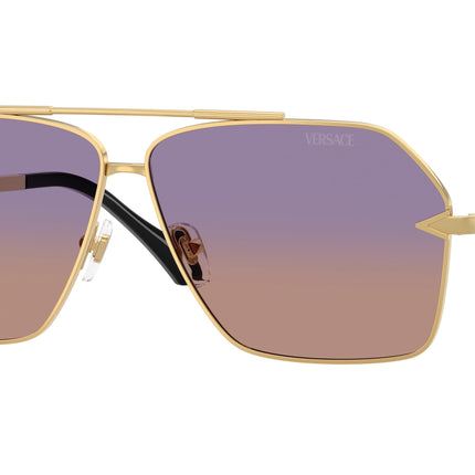 Versace VE2284 Square Sunglasses  1002EL-Gold 63-140-10 - Color Map Gold