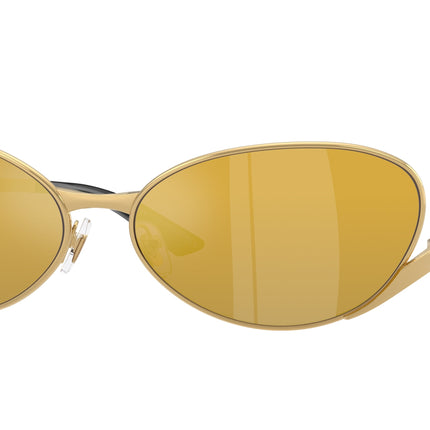 Versace VE2285 Oval Sunglasses  10025A-Gold 64-135-16 - Color Map Gold