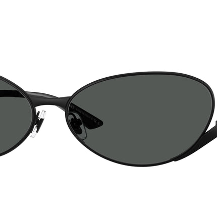 Versace VE2285 Oval Sunglasses  143687-Matte Black 64-135-16 - Color Map Black