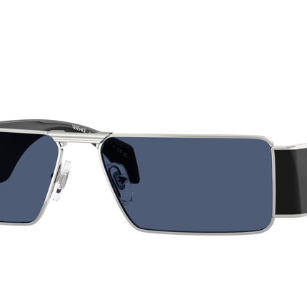 Versace VE2286 Rectangle Sunglasses  100080-Silver 57-140-14 - Color Map Silver