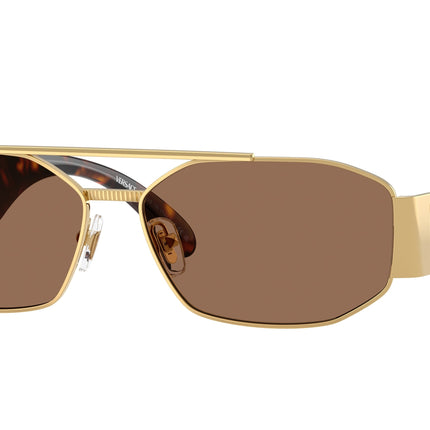 Versace VE2287 Irregular Sunglasses  100273-Gold 58-140-14 - Color Map Gold