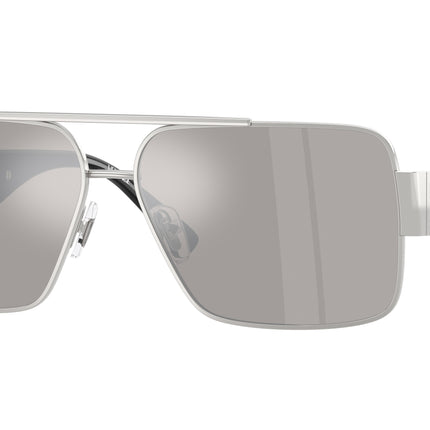 Versace VE2290 Rectangle Sunglasses  10016G-Silver 61-145-13 - Color Map Silver