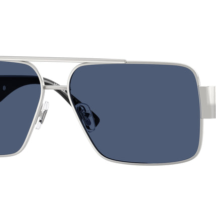 Versace VE2290 Rectangle Sunglasses  100180-Silver 61-145-13 - Color Map Silver