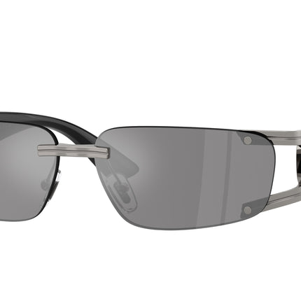 Versace VE2291 Rectangle Sunglasses  10006G-Gunmetal 59-115-13 - Color Map Grey