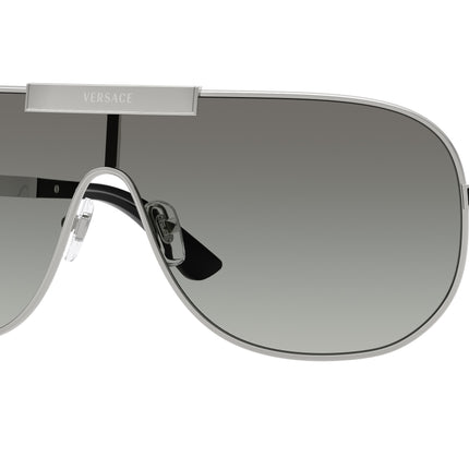 Versace VE2293 Irregular Sunglasses  100011-Silver 0-140-140 - Color Map Silver