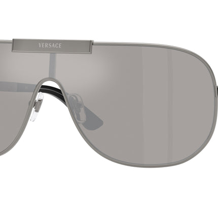Versace VE2293 Irregular Sunglasses  10016G-Gunmetal 0-140-140 - Color Map Grey