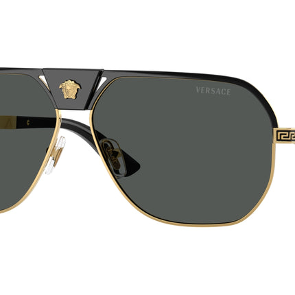 Versace VE2294 Square Sunglasses  100287-Black 61-145-12 - Color Map Black