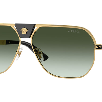 Versace VE2294 Square Sunglasses  10028E-Gold 61-145-12 - Color Map Gold