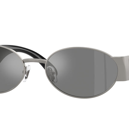Versace VE2299 Oval Sunglasses  10016G-Gunmetal 56-140-18 - Color Map Grey