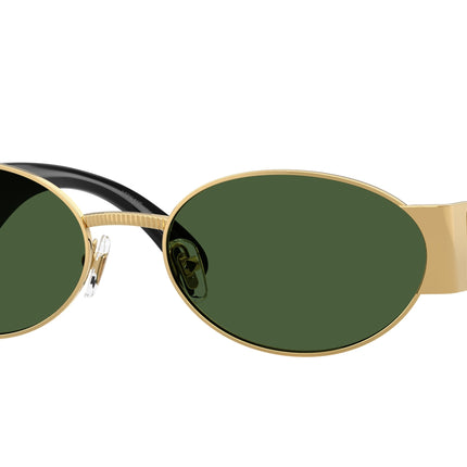 Versace VE2299 Oval Sunglasses  100271-Gold 56-140-18 - Color Map Gold