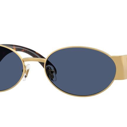 Versace VE2299 Oval Sunglasses  100280-Gold 56-140-18 - Color Map Gold