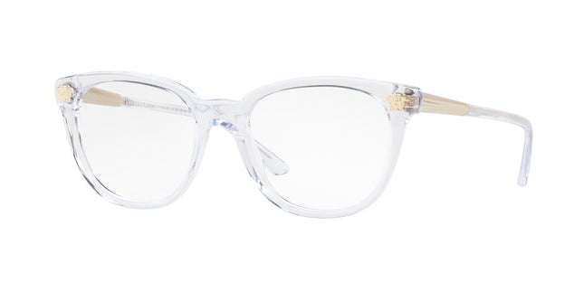 Versace VE3242A Irregular Eyeglasses  148-Crystal 54-140-18 - Color Map Transparent