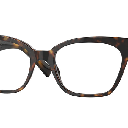Versace VE3294 Cat Eye Eyeglasses  108-Havana 53-140-18 - Color Map Tortoise