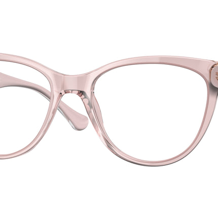 Versace VE3304 Cat Eye Eyeglasses  5339-Transparent Pink 53-140-18 - Color Map Pink