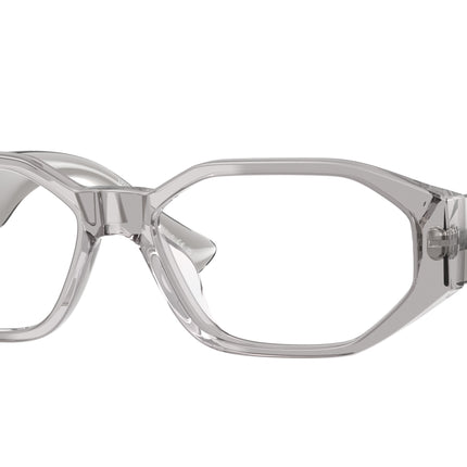 Versace VE3320U Irregular Eyeglasses  593-Grey Transparent 56-145-16 - Color Map Grey