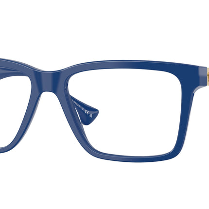 Versace VE3328 Rectangle Eyeglasses  5450-Dark Blue 58-150-16 - Color Map Blue